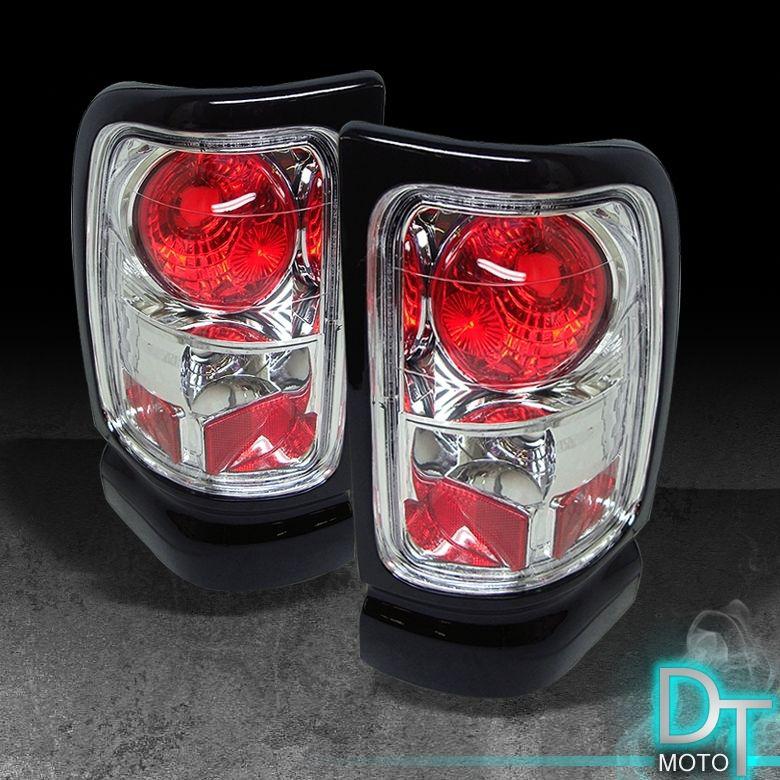 94-01 dodge ram 1500 2500 3500 clear altezza tail lights lamps left+right pair