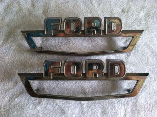 64-66 ford truck side badge emblem bezel