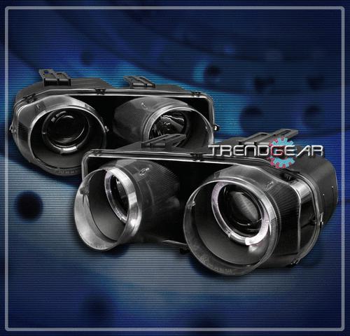 98 99 00 01 acura integra dual halo projector headlight lamp jdm black ls rs set