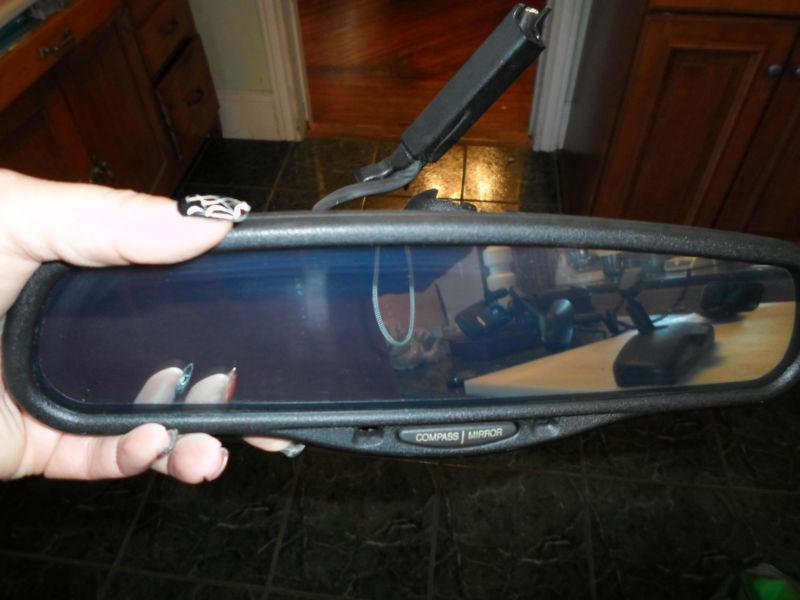 1999 general motors cadillac  rear view mirror with compass