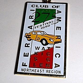 Ferrari 275 festival watkins glen 1990 fca national meet key chain nos