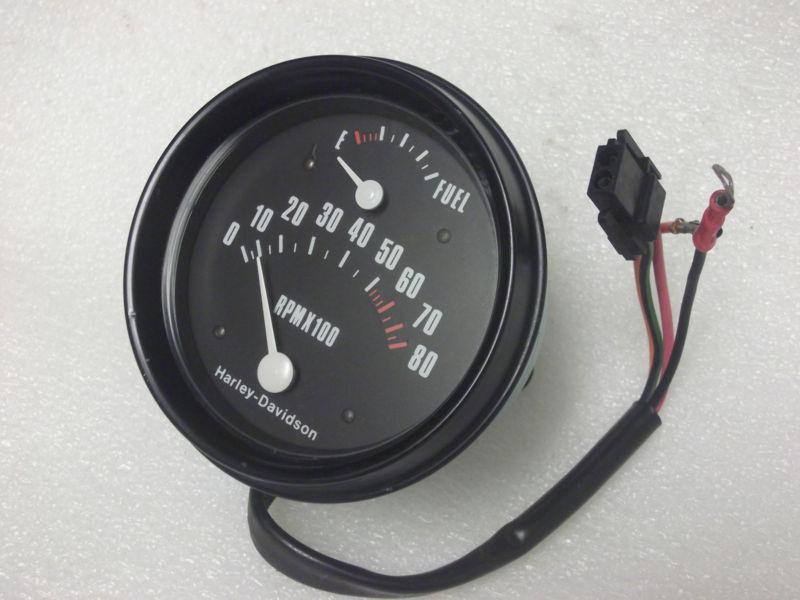 Harley davidson fxr fxrp sherif police tachometer fuel gauge assembly 80s vtg 