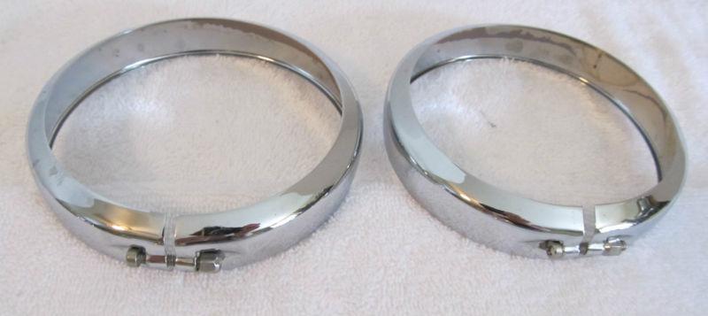 Used pair ultra classic flhtcui original trim rings