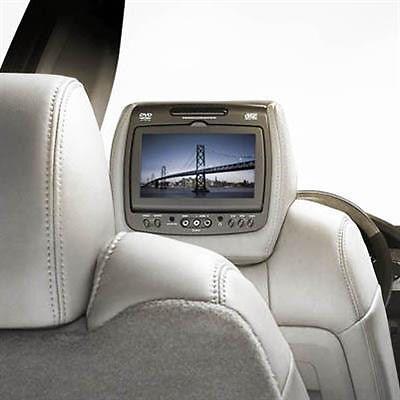 Gm dual headrest dvd system 20923940 22839606 rse ebony leather traverse   