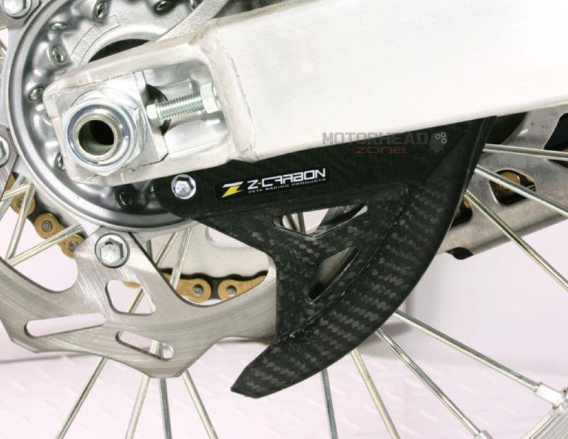 Zeta carbon rear disc guard suz rm125/250 rmz250 rmz450 rmx450z drz400sm 04-2011