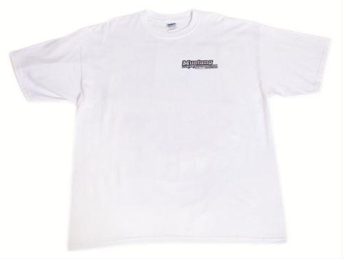 Genuine hotrod hardware t-shirt cotton white mustang classics logo men's 3xl ea