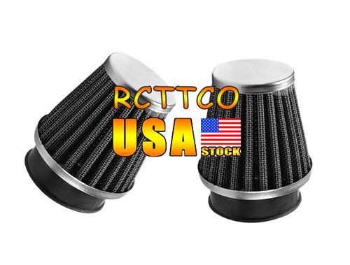 2pcs 60mm new air cleaner filter fit intakefilter system motorcycle replacement