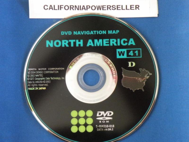 04 05 06 lexus es 330 es330 navigation dvd map ver. 04.2 # w41 released @ 9/2004