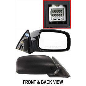 Power side view door mirror assembly passenger's right