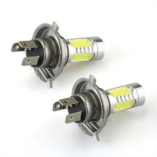 2x bright h4 11w 12v lens car led bulb build-in cree chip fog lamp driving light