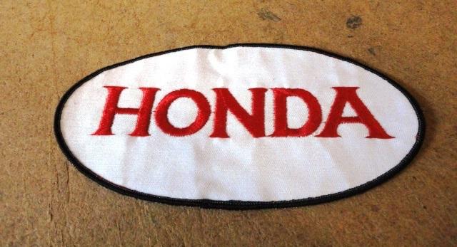 Vinatge honda large embroidered sew on patch