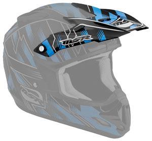 New msr helmet parts 012 velocity adult, legacy black/blue, visor