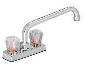 Empire brass faucet 8" kitchen 8" tubular spout brass underbody j800t