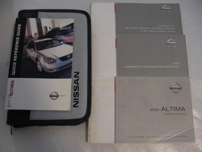 2003 nissan altima owner's manual 