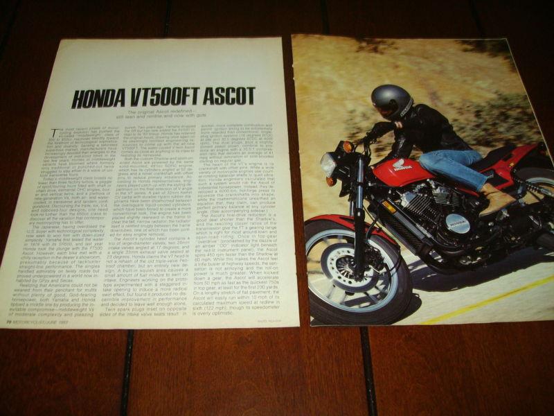 1983 honda vt500ft ascot ***original article***