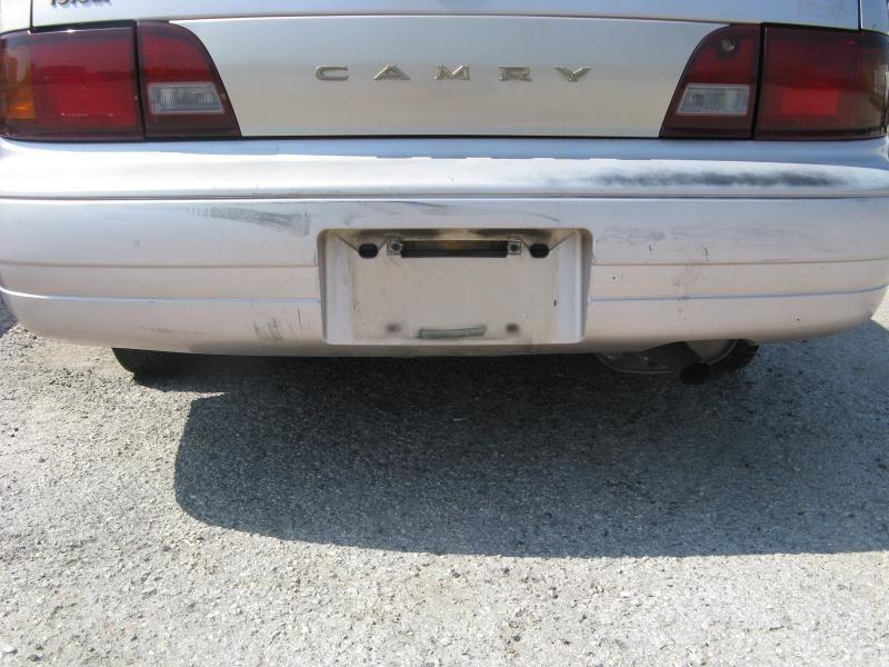 92 93 94 95 96 toyota camry rear bumper assembly sedan cover w reinforcement bar