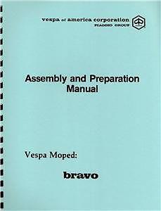 Vespa bravo moped dealer assembly & preparation manual