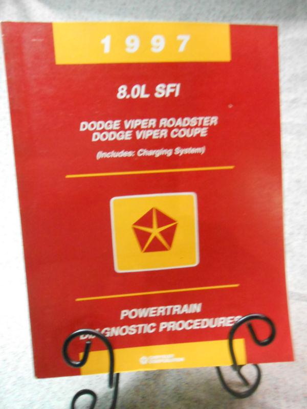 1997 dodge viper roadster coupe powertrain + charging manual  oem dealer new