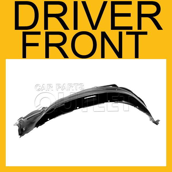 2008-2010 toyota sequoia driver side lh new blk front fender liner splash shield