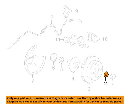 Ford fs4z3b477a axle nut