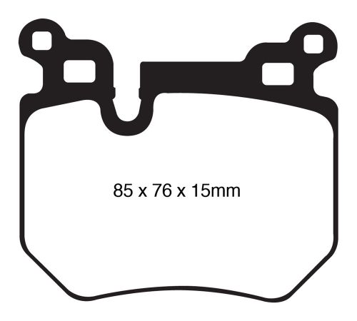 Ebc brakes dp41996r yellowstuff street and track brake pads fits 135i 135is