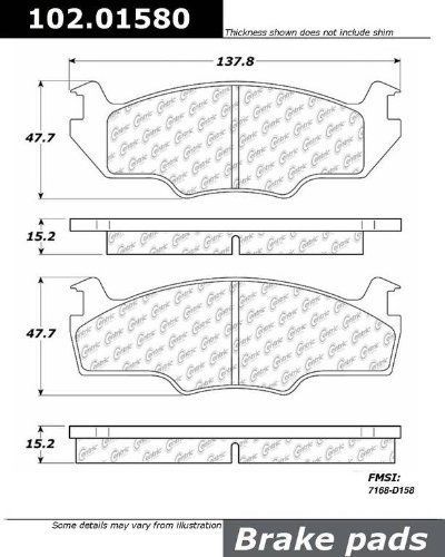 Centric parts 102.01580 front brake pad