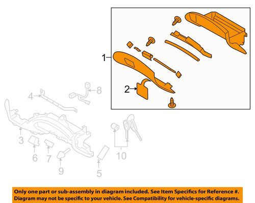 Subaru oem 2013 forester-glove box assembly 66121fg090ll