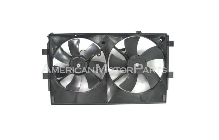 Ac condenser radiator cooling fan assembly 2009-2011 2010 mitsubishi lancer