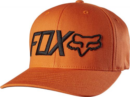 Fox racing mens orange/black bringer medium profile flex fit hat