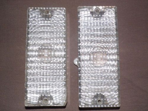 1969-1970 chevrolet gmc pick-up truck clear front park lamp light lens set