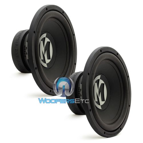 2 memphis pr12s4v2 car sub 4 ohm 12&#034; 1000w loud pro bass subwoofers speakers new