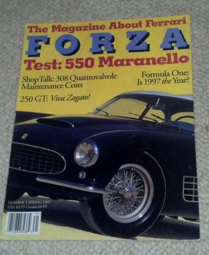 Forza magazine issue 5 #5 1997 ferrari 550 maranello