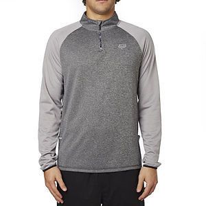 Fox racing measure mens pull over crew heather graphite/gray