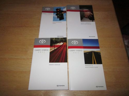 2011 toyota camry hybrid owner manual oem owners