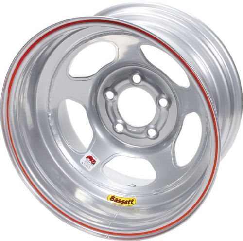 Bassett inertia advantage 15x8 in 5x5.00 silver wheel p/n 58a53is