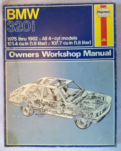 Good condition ~ haynes manual 276 bmw 320i &#039;75-&#039;83 all 4 cyl workshop repair