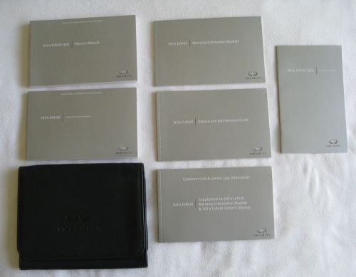 2014 infiniti q50 sedan owner&#039;s owners manual set w/case &amp; quick ref &amp; intouch