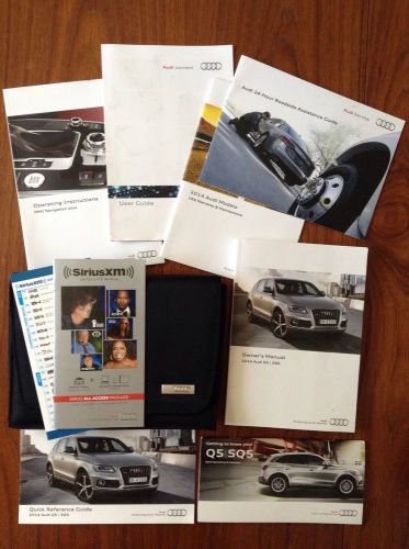 2014 audi q5 / sq5 owner&#039;s manual set with audi case