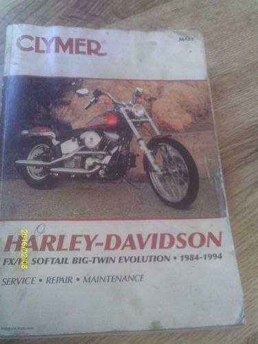 Harley 1984-1994 fx fl softail evolution clymer service manual