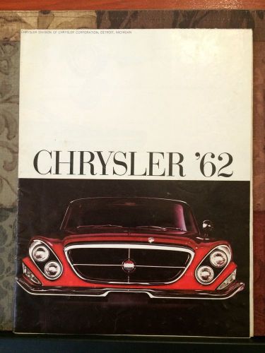 1962 chrysler dealer brochure poster