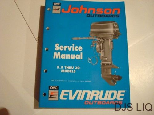 1990 oem johnson evinrude outboard 9.9-30 hp service manual dg186