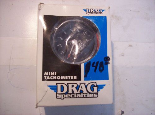 Drag specialties mini tachometer tach mechanical 8000 rpm 12mm thread racing car