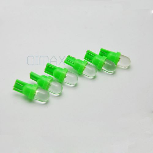 6pcs t10 green  w5w 168 158 1smd led car light side dashboard wedge lamp bulb au