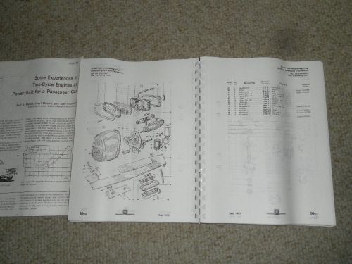 1962 saab vintage 2-stroke parts manual- useable