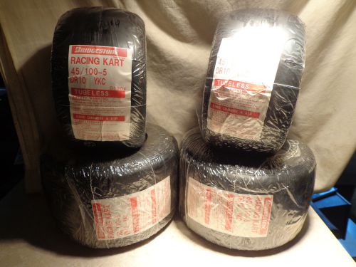 Racing go kart nos bridgestone tires 45/100-5 ykc + 60/110-5 ykc cart part x4