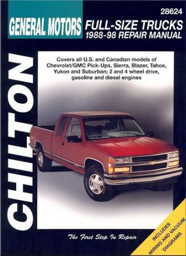 General motors full-size pick-up trucks repair manual 1988-1998