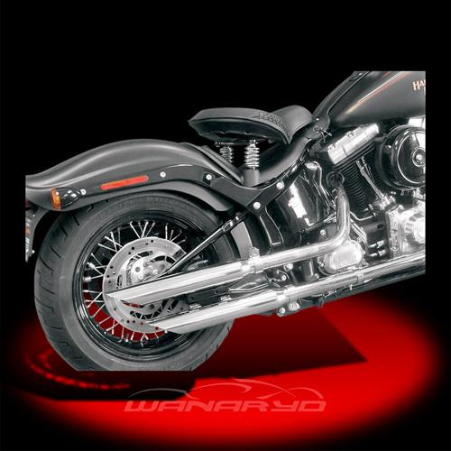 Cycle shack slip-on mufflers, slash-down 2007-2013 harley flstsb flstn