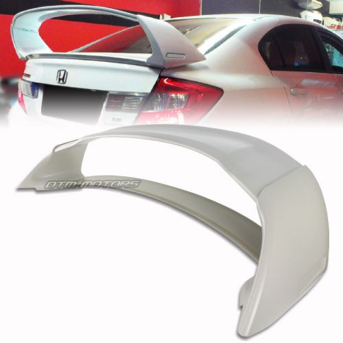 4pcs mug rr style abs rear trunk spoiler wing for 12-15 honda civic sedans 4dr