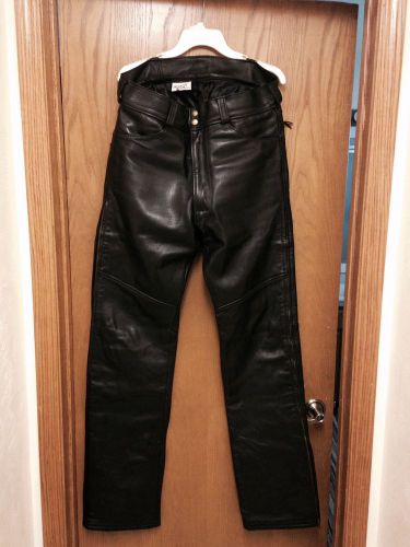 Langlitz black leather motorcycle pants, 34 x 36 portland, oregon