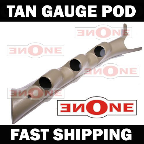 03-08 dodge ram fullsize truck tan triple gauge a pillar pod abs plastic